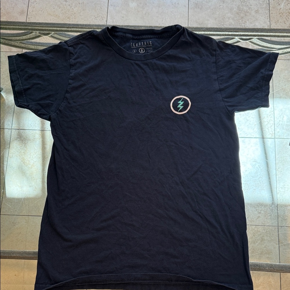 Electric Family Black Tee with Lightning Logo